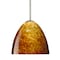 Besa Lighting Sasha Cord Pendant, Amber Cloud, Satin Nickel Finish, 1x9W LED 1BT-757218-LED-SN - alternate 1